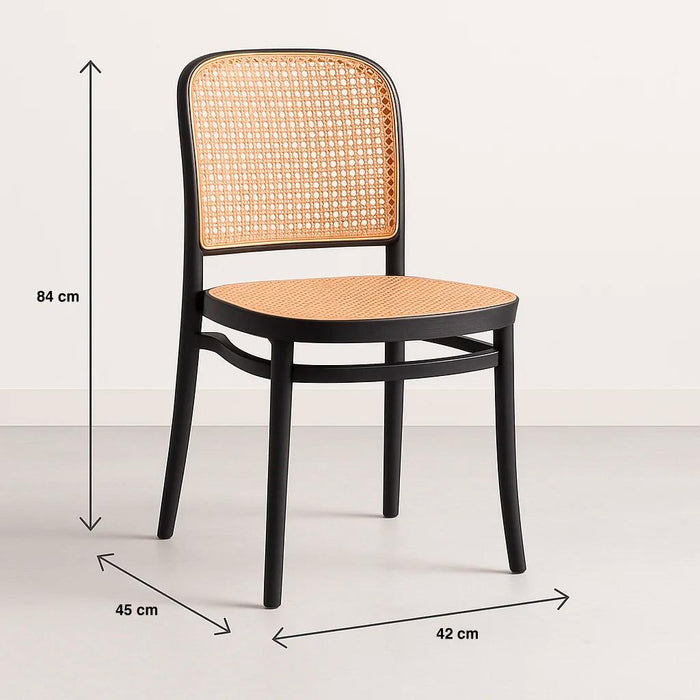 Silla Lombardía de Polipropileno - Negra