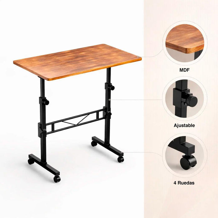 Mesa escritorio ajustable Vinna 80x40x74