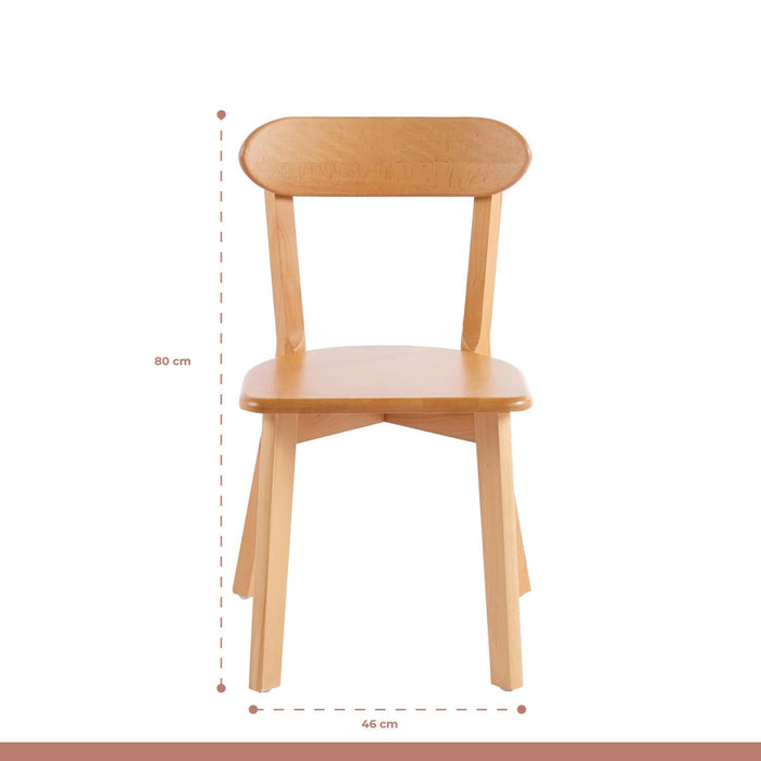 Comedor de Vidrio Cross 140x90cm + 6 Sillas Fresno de Madera