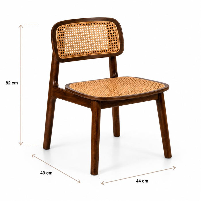 Pack de 2 Sillas de comedor Liitos 44X49x82