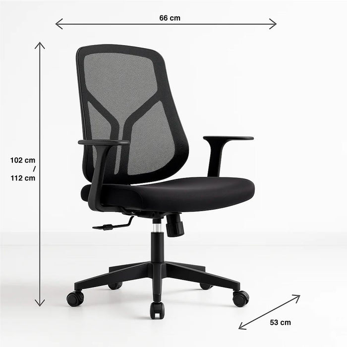 Silla de Oficina Ergonómica Nova Mesh - Negra