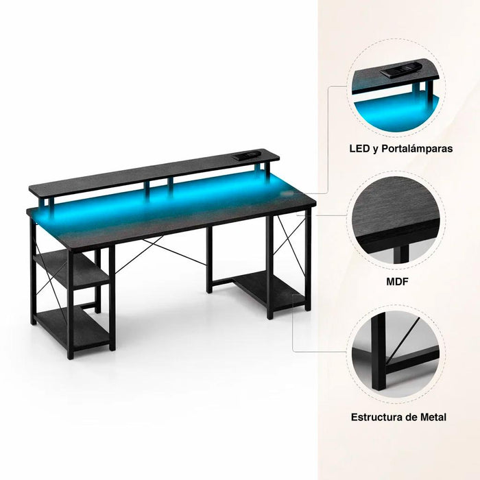 Escritorio gamer Tekna 120x50x75