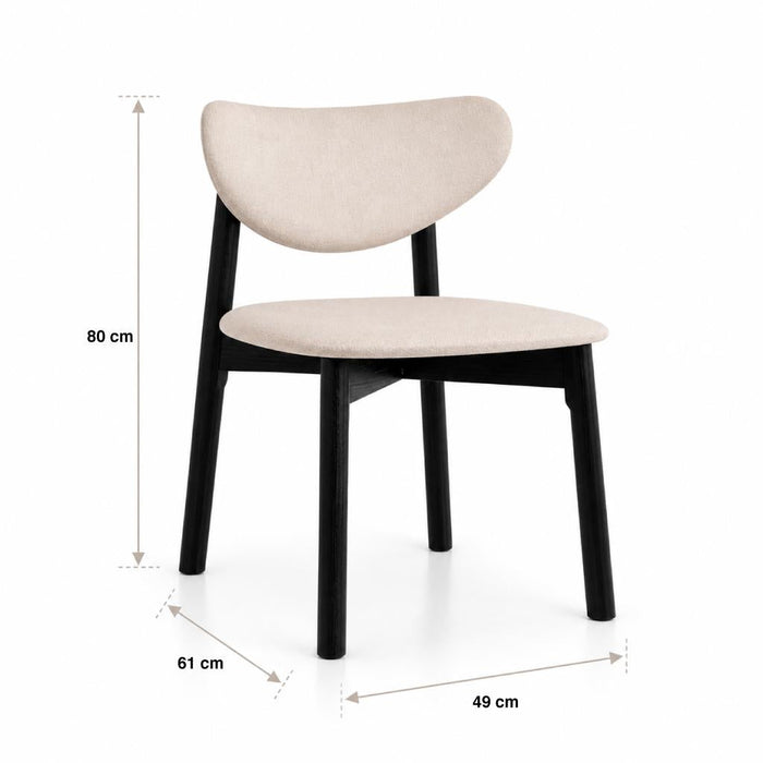 Pack de 2 Sillas de comedor Teng 49X61x80