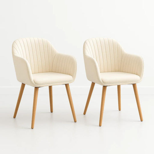 Pack de 2 Butacas Sitiales Poltronas Diamante Terciopelo - Beige