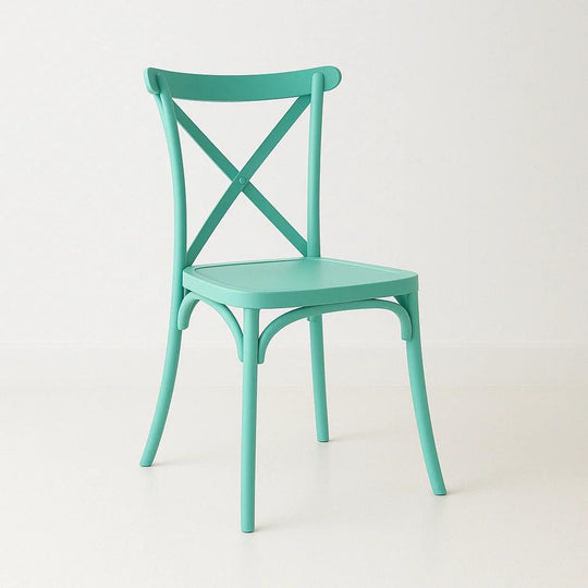 Silla Crossback Danubio de Terraza Exterior o Comedor - Menta