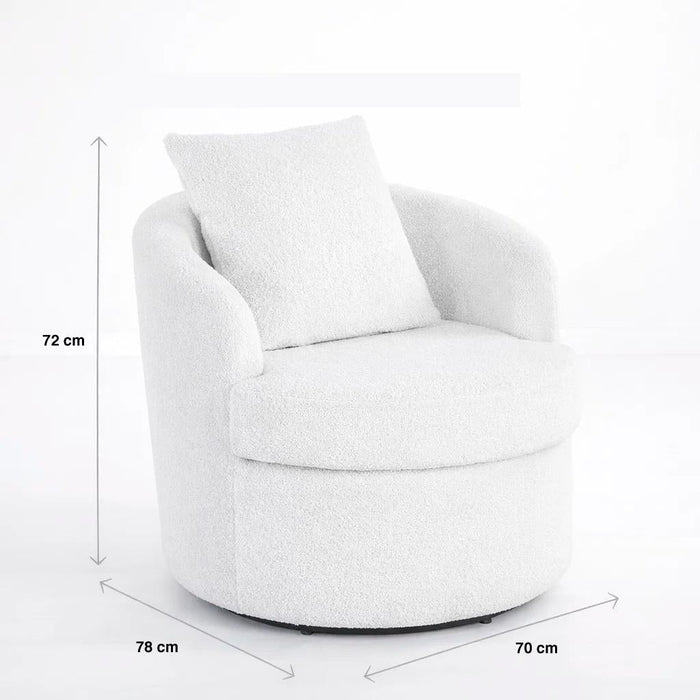Sillón Giratorio Teddy Comfort 360°