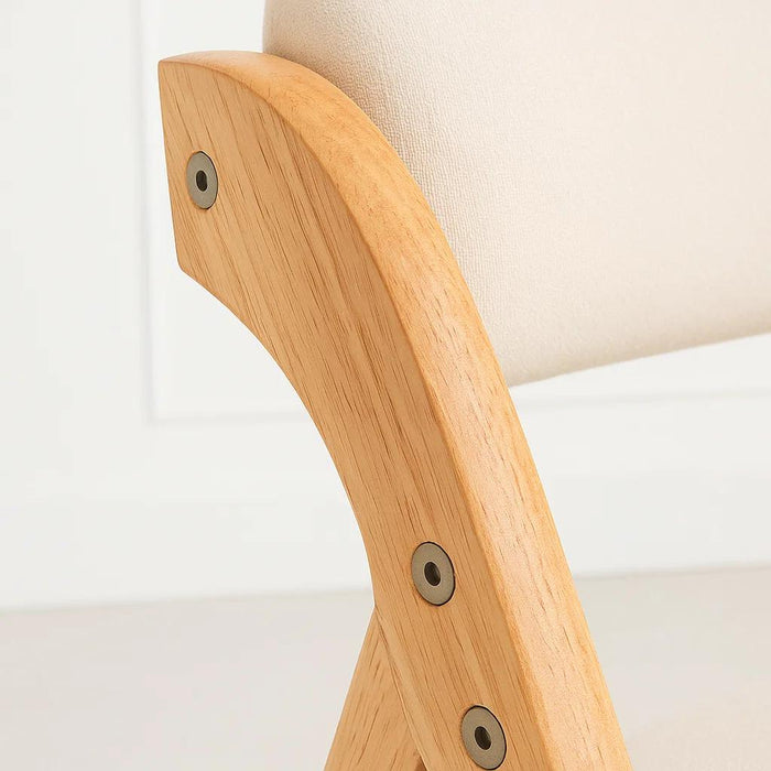 Pack de 2 Sillas Betlahem de madera plegable acolchada - Beige