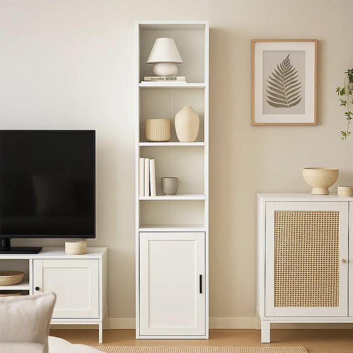 Librero MultiStore con Puerta - Blanco