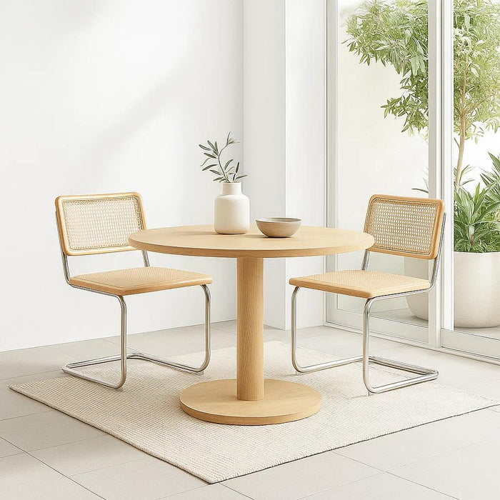 Pack de 2 Sillas Breuer Madera y Rattan - Madera