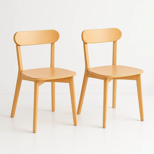 Pack de 2 Sillas Fresno de Madera - Natural