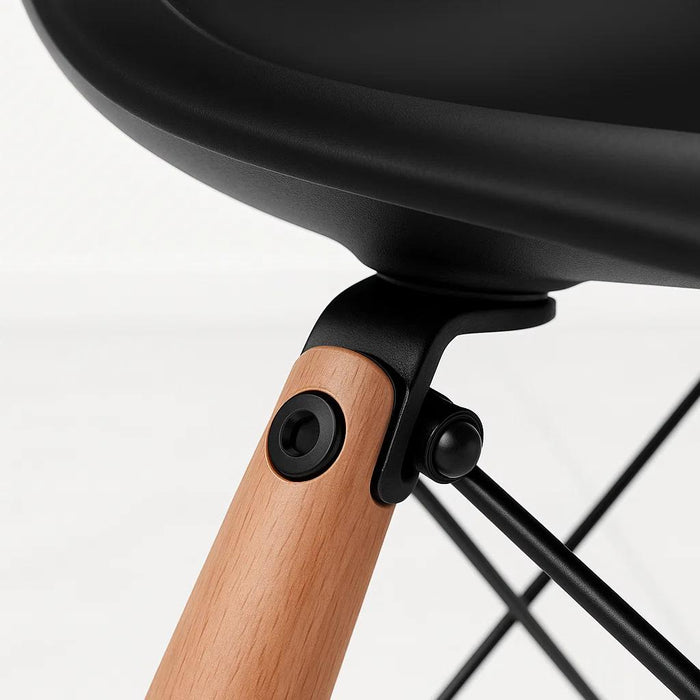 Pack de 4 Sillas Eames Negra