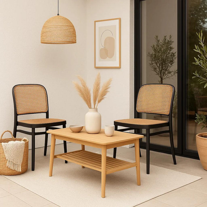 Silla Lombardía de Polipropileno - Negra