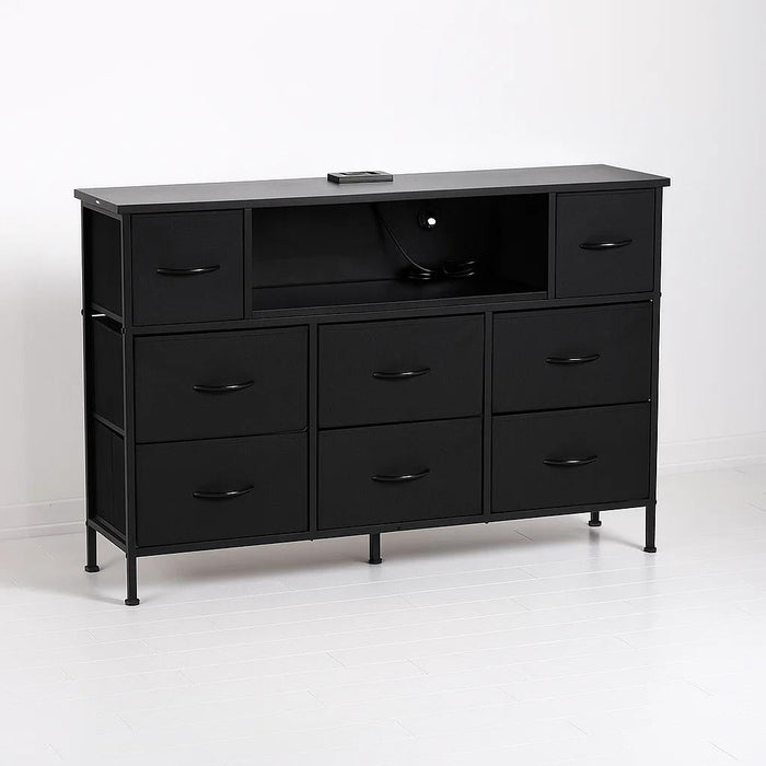 Mueble Organizador LED Xtreme Multimedia con Estación de Carga Integrada - Negro