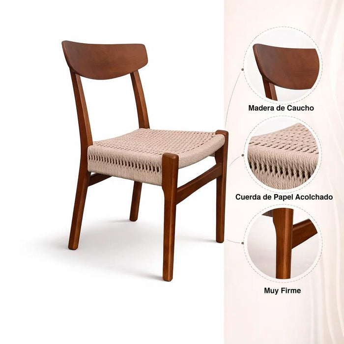 Pack de 2 Sillas Koda Madera - Natural