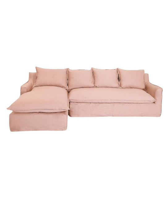 Seccional izquierdo Fontana lino palo rosa